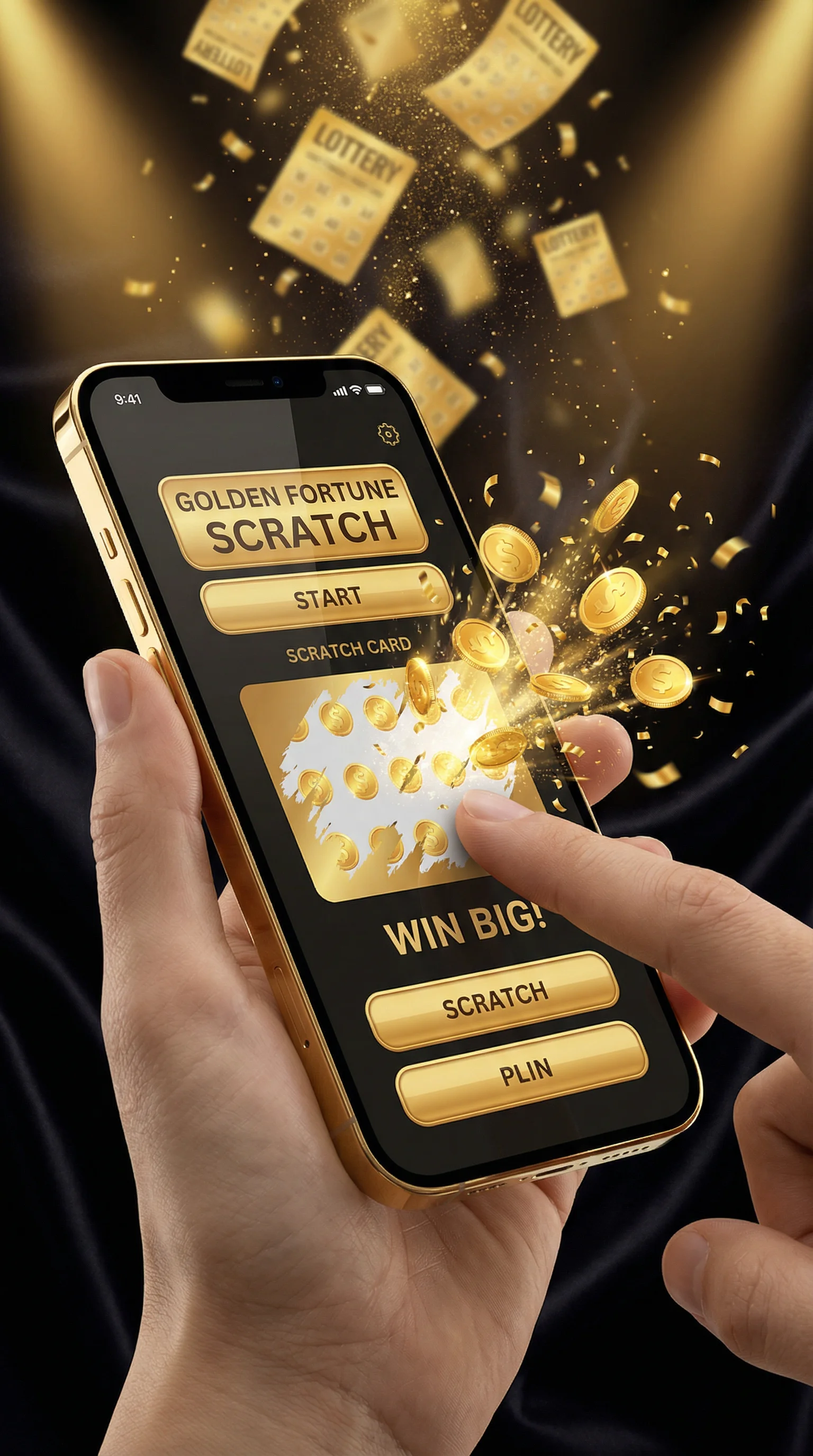 Golden Ticket APP手机界面展示 - 刮刮乐